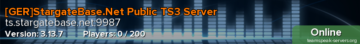 [GER]StargateBase.Net Public TS3 Server