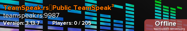 TeamSpeak.rs┃Public TeamSpeak³