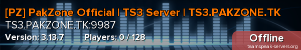 [PZ] PakZone Official | TS3 Server | TS3.PAKZONE.TK