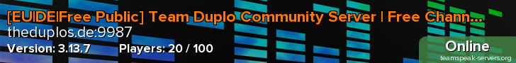 [EU|DE|Free Public] Team Duplo Community Server | Free Channels