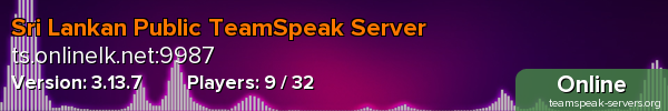 Sri Lankan Public TeamSpeak Server