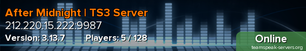 After Midnight | TS3 Server