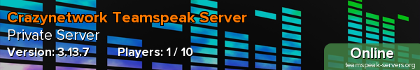Crazynetwork Teamspeak Server