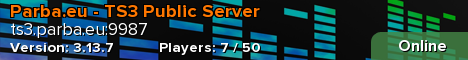 Parba.eu - TS3 Public Server