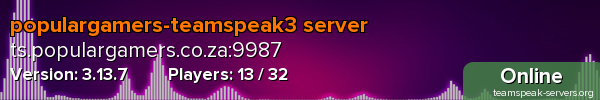 populargamers-teamspeak3 server