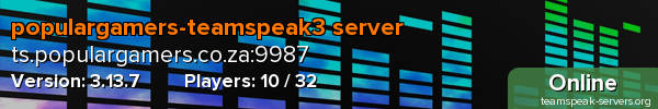 populargamers-teamspeak3 server