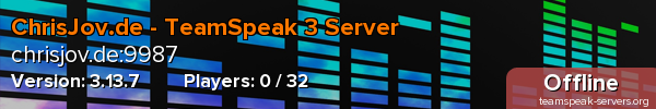 ChrisJov.de - TeamSpeak 3 Server