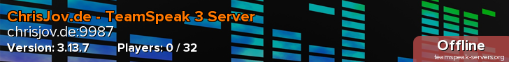 ChrisJov.de - TeamSpeak 3 Server