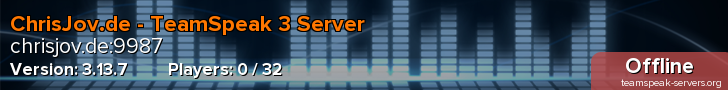 ChrisJov.de - TeamSpeak 3 Server