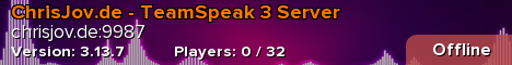 ChrisJov.de - TeamSpeak 3 Server