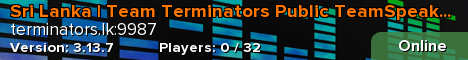 Sri Lanka | Team Terminators Public TeamSpeak Server