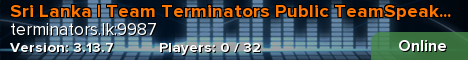Sri Lanka | Team Terminators Public TeamSpeak Server