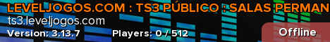 LEVELJOGOS.COM : TS3 PÚBLICO : SALAS PERMANENTES : BRASIL
