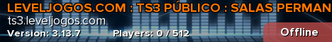 LEVELJOGOS.COM : TS3 PÚBLICO : SALAS PERMANENTES : BRASIL