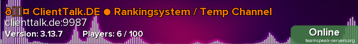 🎤 ClientTalk.DE ● Rankingsystem / Temp Channel