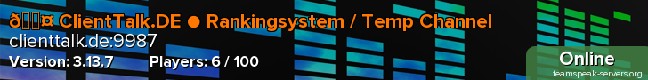 🎤 ClientTalk.DE ● Rankingsystem / Temp Channel