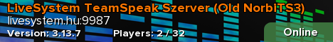 LiveSystem TeamSpeak Szerver (Old NorbiTS3)