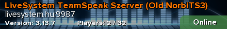 LiveSystem TeamSpeak Szerver (Old NorbiTS3)