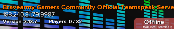 Bravearmy Gamers Community Official Teamspeak Server