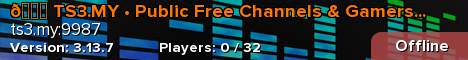😈 TS3.MY • Public Free Channels & Gamers Community 🎮