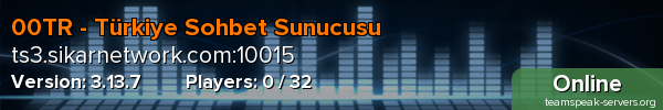 00TR - Türkiye Sohbet Sunucusu