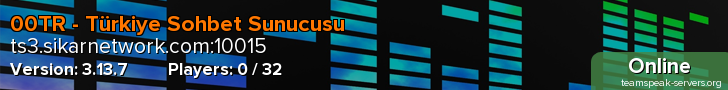 00TR - Türkiye Sohbet Sunucusu