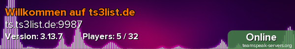 Willkommen auf ts3list.de