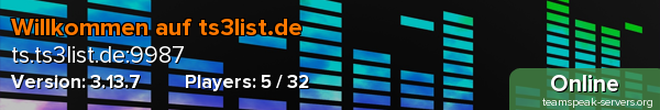Willkommen auf ts3list.de