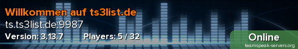 Willkommen auf ts3list.de