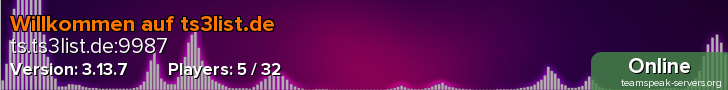 Willkommen auf ts3list.de