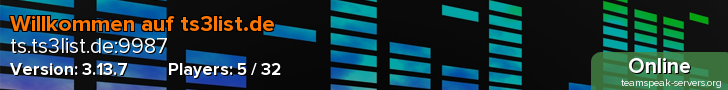 Willkommen auf ts3list.de