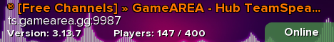 ® [Free Channels] » GameAREA - Hub TeamSpeak 3 Server «