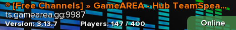 ® [Free Channels] » GameAREA - Hub TeamSpeak 3 Server «