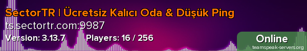 SectorTR | Ücretsiz Kalıcı Oda & Düşük Ping