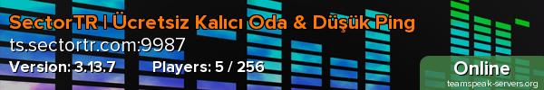 SectorTR | Ücretsiz Kalıcı Oda & Düşük Ping