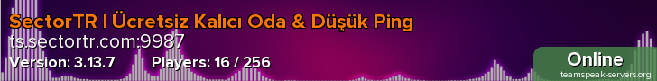SectorTR | Ücretsiz Kalıcı Oda & Düşük Ping