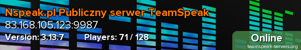 Nspeak.pl Publiczny serwer TeamSpeak