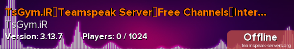 TsGym.iR┃Teamspeak Server┃Free Channels┃Internation