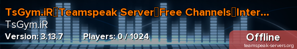 TsGym.iR┃Teamspeak Server┃Free Channels┃Internation
