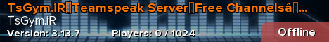 TsGym.iR┃Teamspeak Server┃Free Channels┃Internation