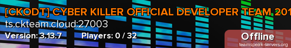 [CKODT] CYBER KILLER OFFICIAL DEVELOPER TEAM 2018-2026