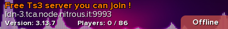 Free Ts3 server you can join !