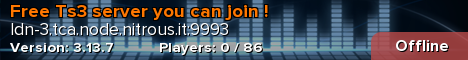 Free Ts3 server you can join !
