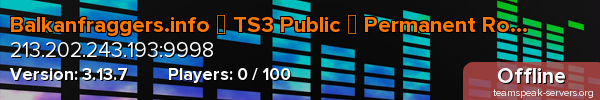 Balkanfraggers.info ▪ TS3 Public ▪ Permanent Rooms