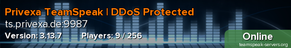 Privexa TeamSpeak | DDoS Protected