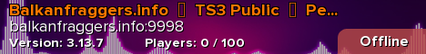 Balkanfraggers.info  ▪  TS3 Public  ▪  Permanent Rooms