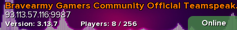 Bravearmy Gamers Community Official Teamspeak Server