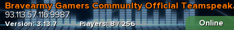 Bravearmy Gamers Community Official Teamspeak Server
