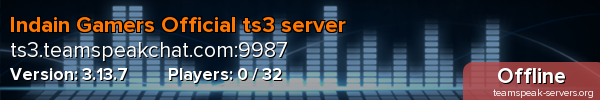 Indain Gamers Official ts3 server