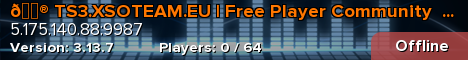 🎮 TS3.XSOTEAM.EU | Free Player Community  |
